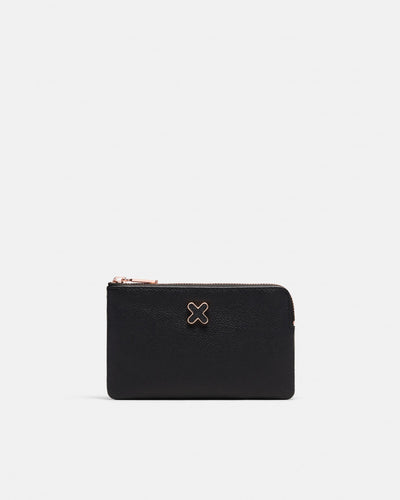 Hendrix Small Pouch - Black Rose Gold
