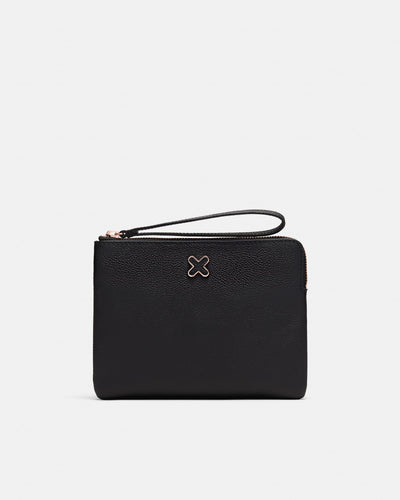 Hendrix Medium Pouch - Black Rose Gold