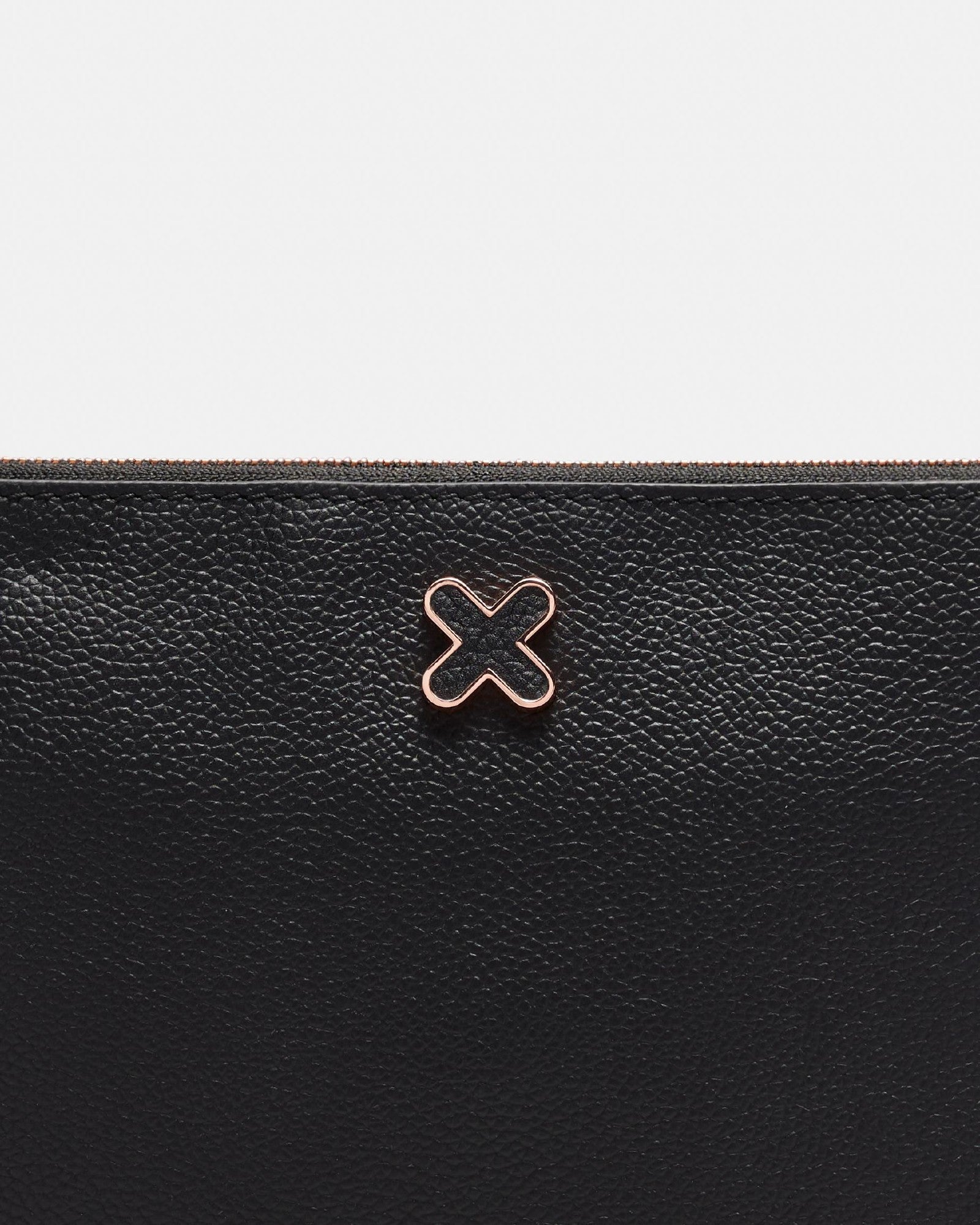 Hendrix Medium Pouch - Black Rose Gold