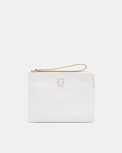 Hendrix Medium Pouch - White