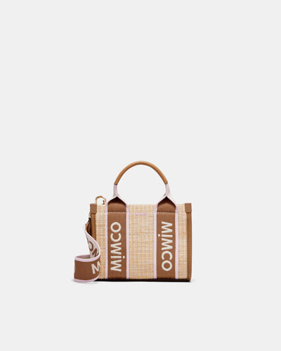 Stevie Micro Tote Crossbody Bag - Natural Caramel