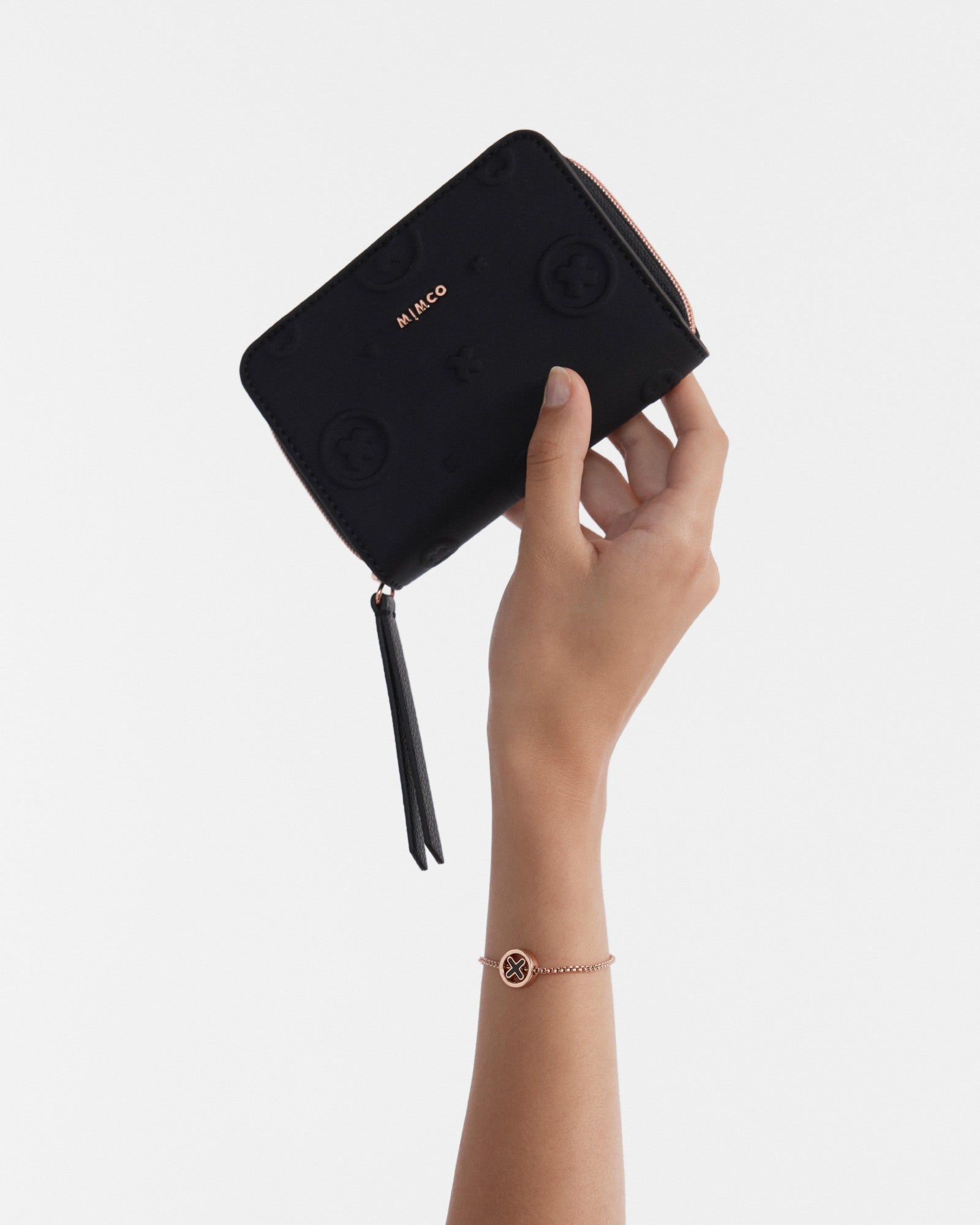 Flashback Wallet and Bracelet Gift Set - Black Rose Gold