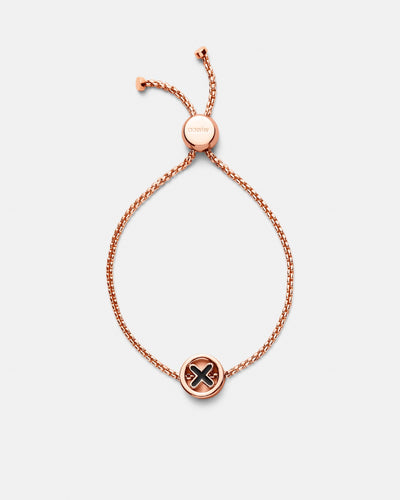 Flashback Wallet and Bracelet Gift Set - Black Rose Gold
