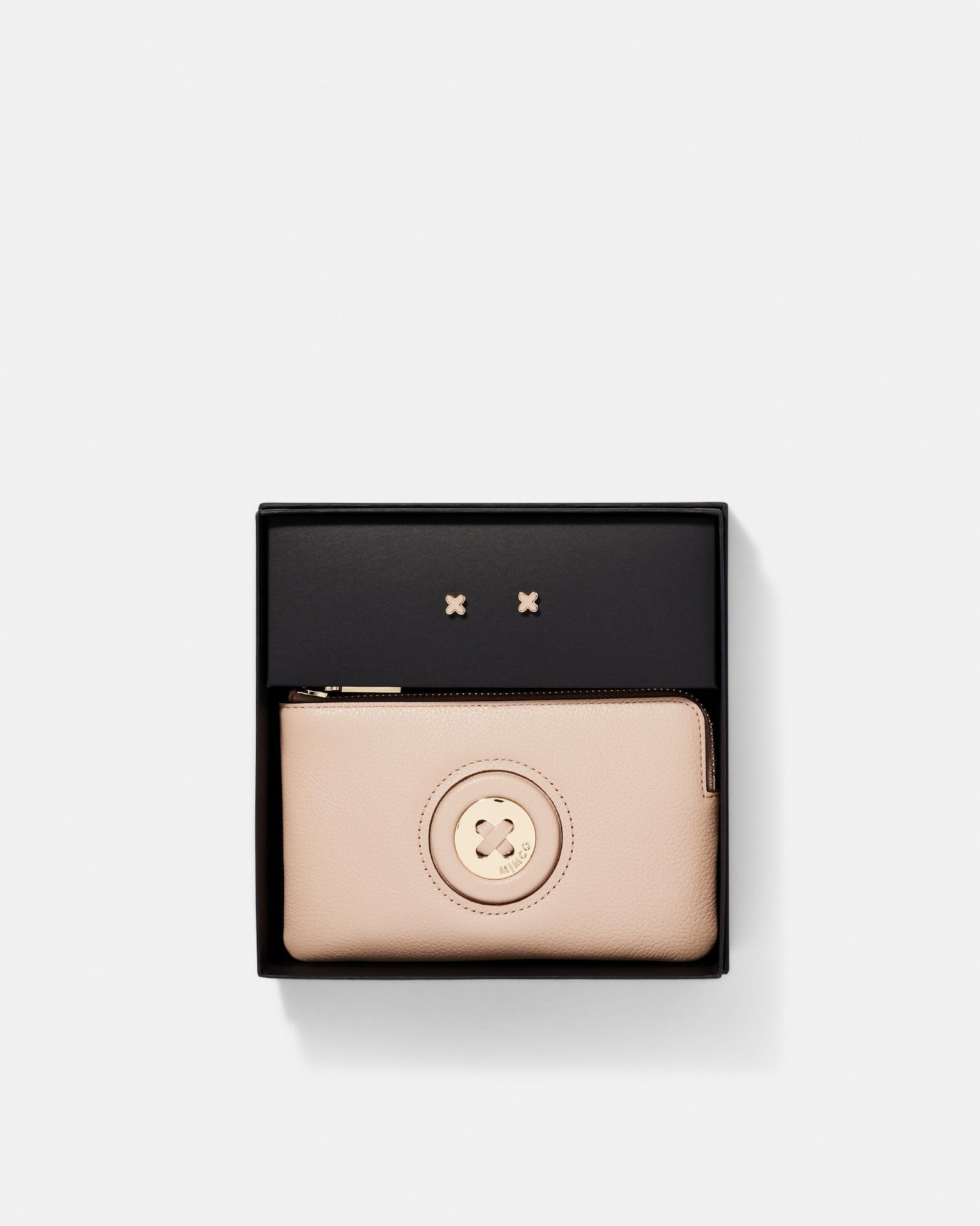 Mim-Mazing Pouch and Earrings Gift Set - Almond Light Gold