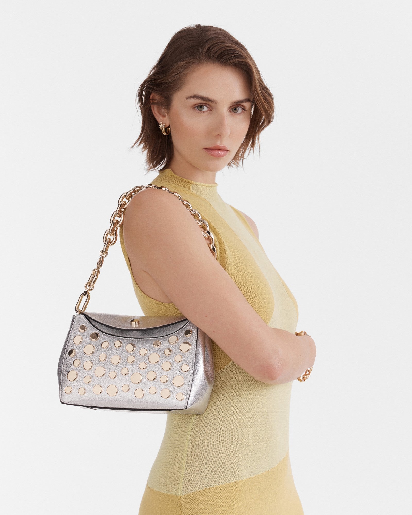 Glisten Clutch Bag - Silver