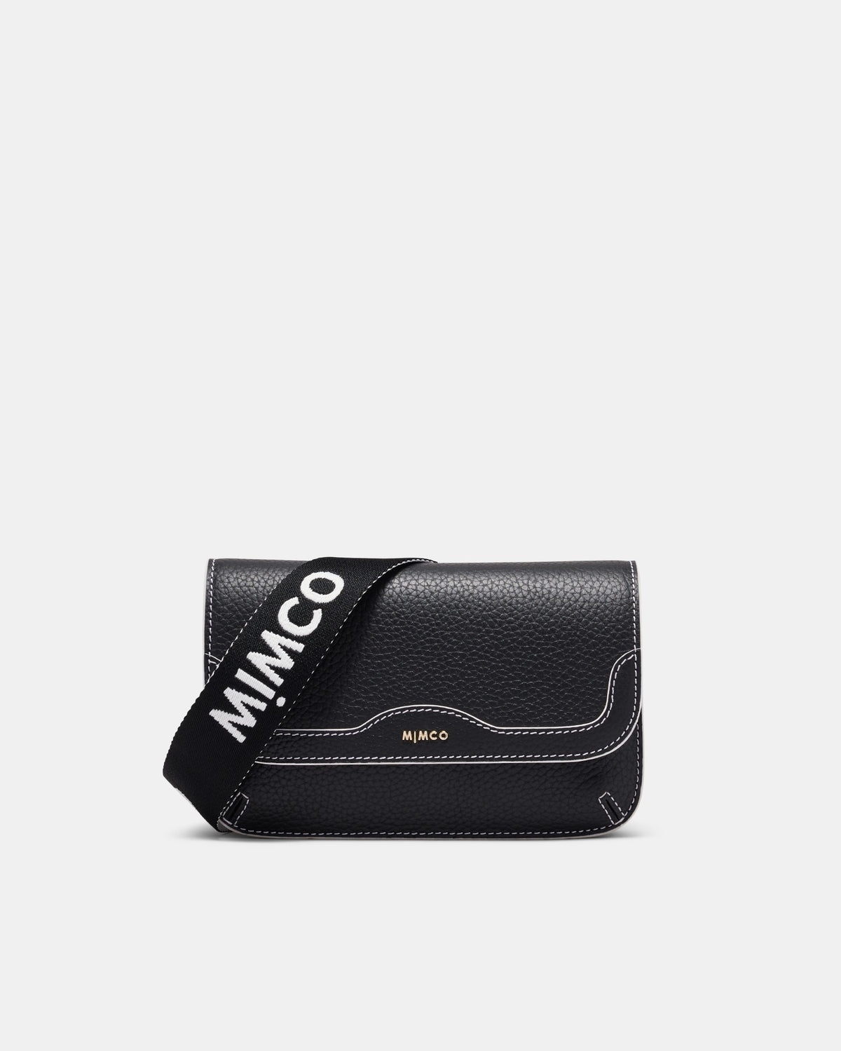 Jett Flapover Crossbody Bag - Black Light Gold