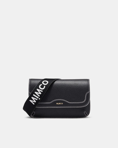 Jett Flapover Crossbody Bag - Black Light Gold