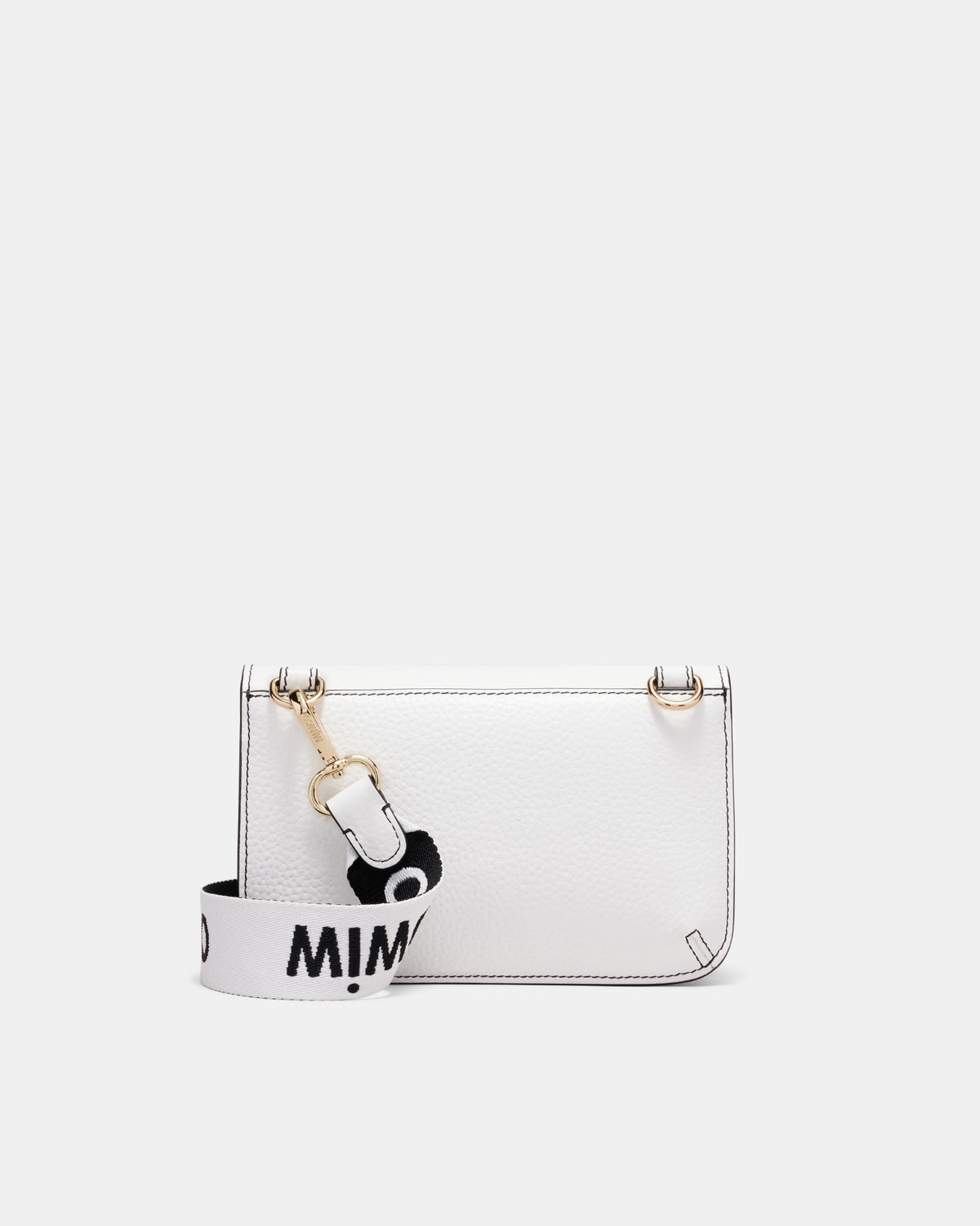 Jett Flapover Crossbody Bag - White Black