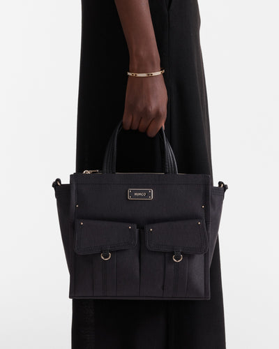 Utility Tote Bag - Black Light Gold