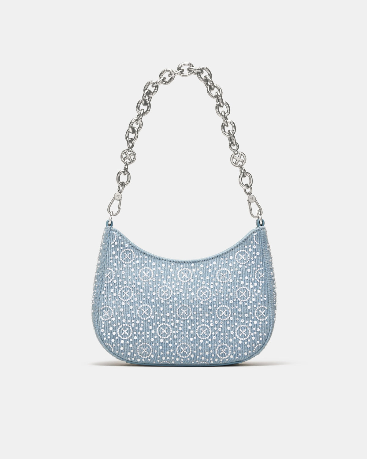 Mim-Gram Sparkle Shoulder Bag - Denim