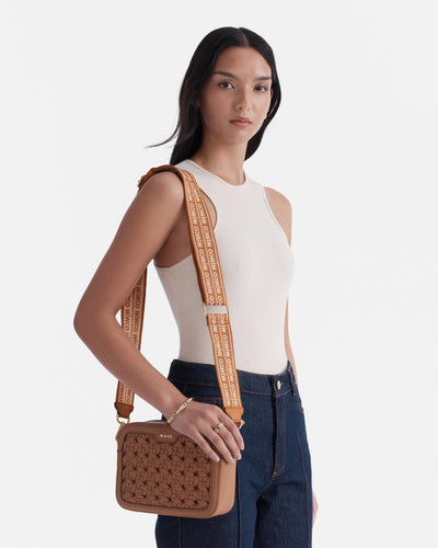 Mim Duo Webbing Bag Strap - Caramel