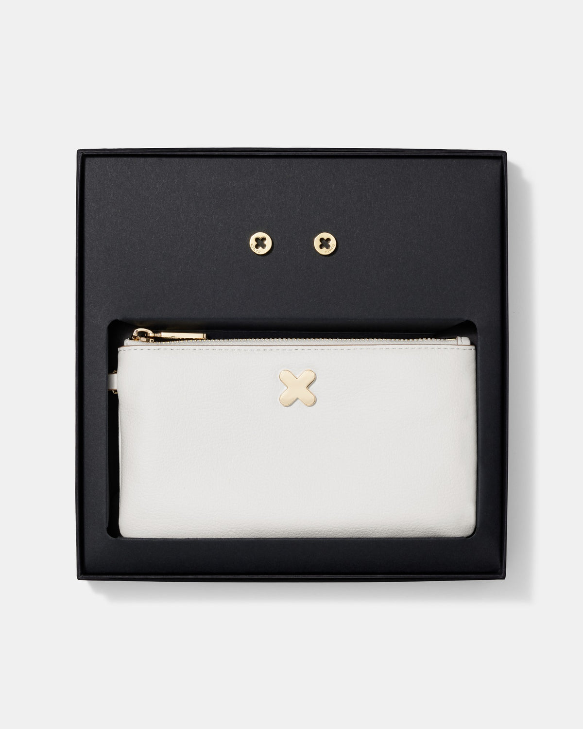 Hendrix Pouch Crossbody Gift Set - White