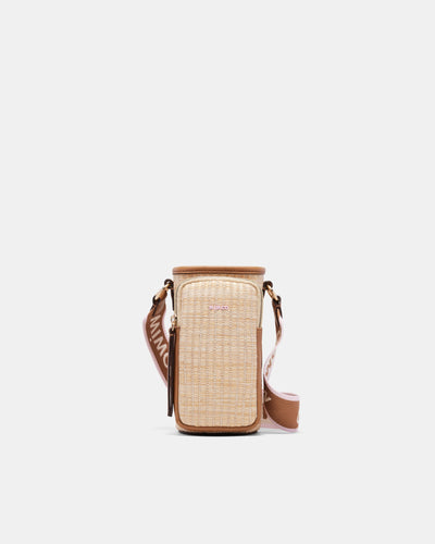 Stevie Drink Crossbody Bag - Natural Caramel