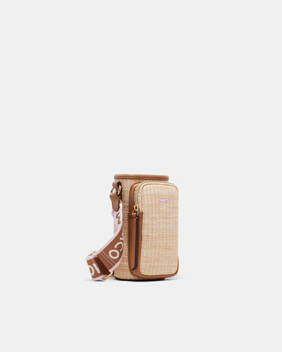 Stevie Drink Crossbody Bag - Natural Caramel