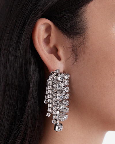 Glistening Earrings - Clear