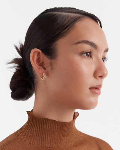 Daydream Huggie Hoop Earrings - Gold