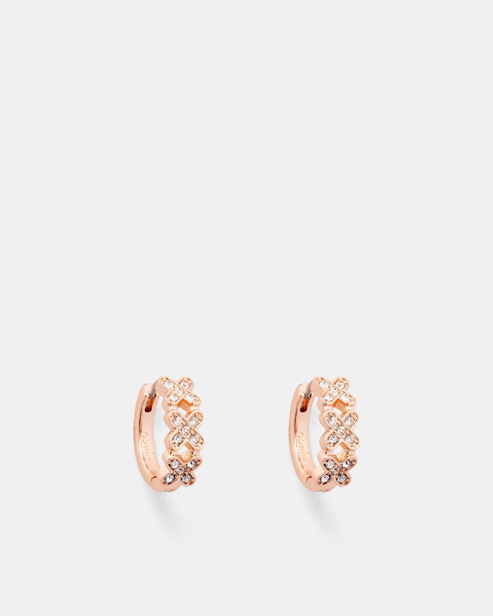 Daydream Huggie Hoop Earrings - Rose Gold