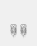 Everly Statement Drop Earrings - Silver