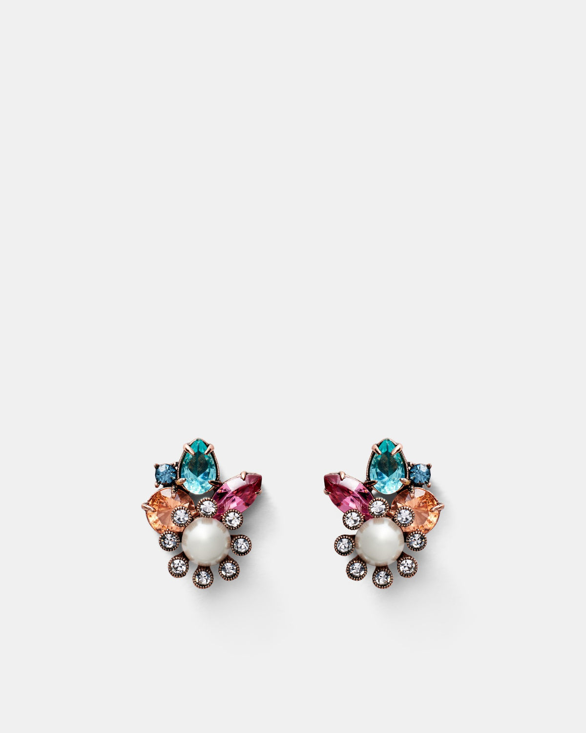 Coralia Stud Earrings - Multicolour