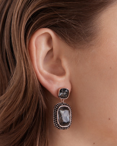 Hype Drop Earrings - Black