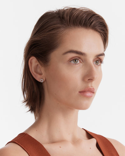 Mimkey Stud Earrings - Silver