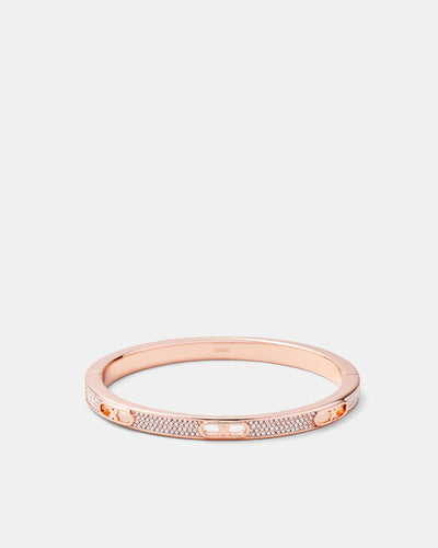 Everly Pave Bangle - Rose Gold