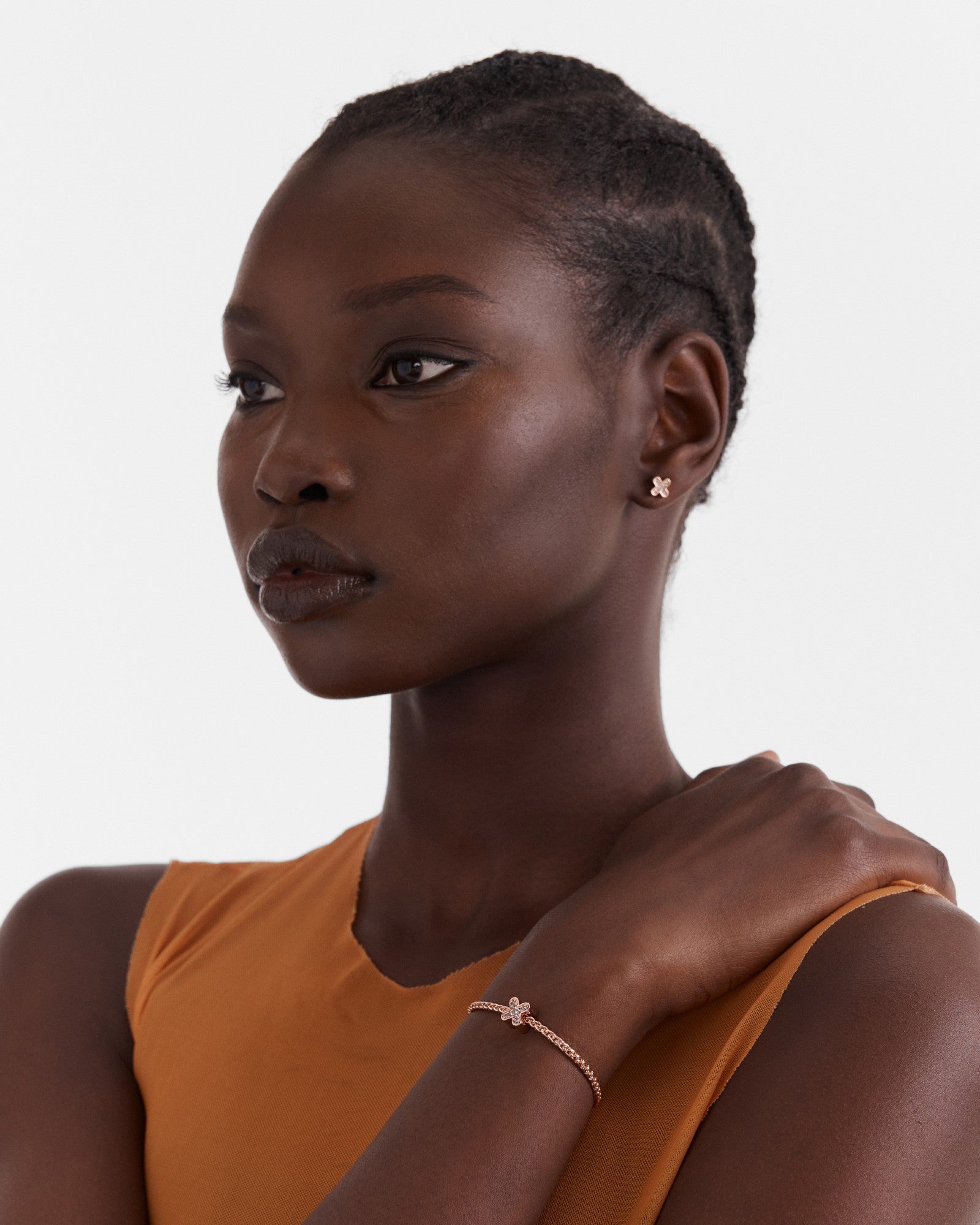 Daydream Bracelet And Earrings Gift Box - Rose Gold