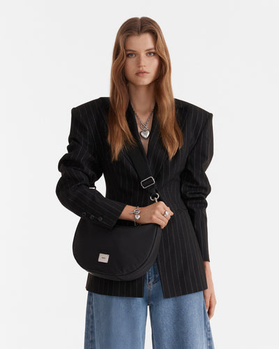 Elements Crossbody Bag - Black Silver