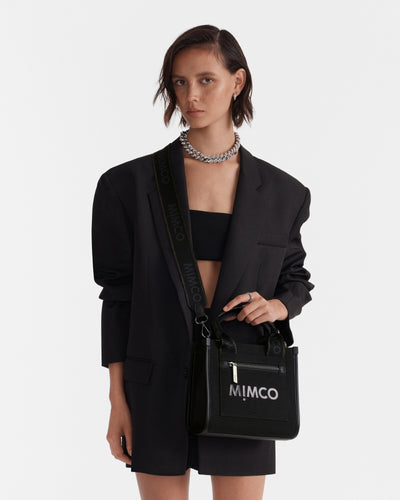 Patch Mini Tote Bag - Black Gunmetal
