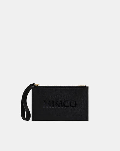 Patch Leather Pouch - Black Light Gold