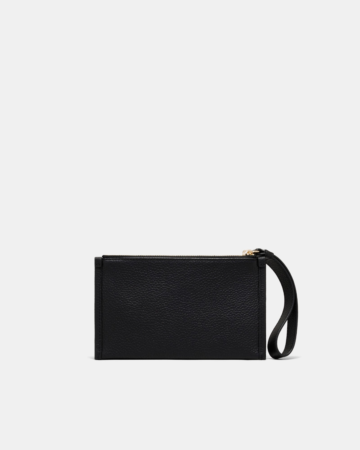 Patch Leather Pouch - Black Light Gold