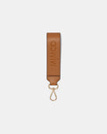 Patch Leather Keyring - Caramel