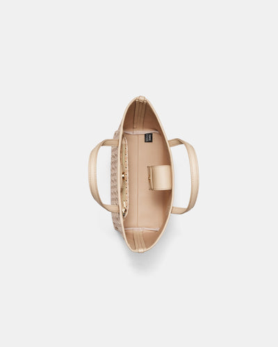 Geo Mini Tote Bag - Waffle