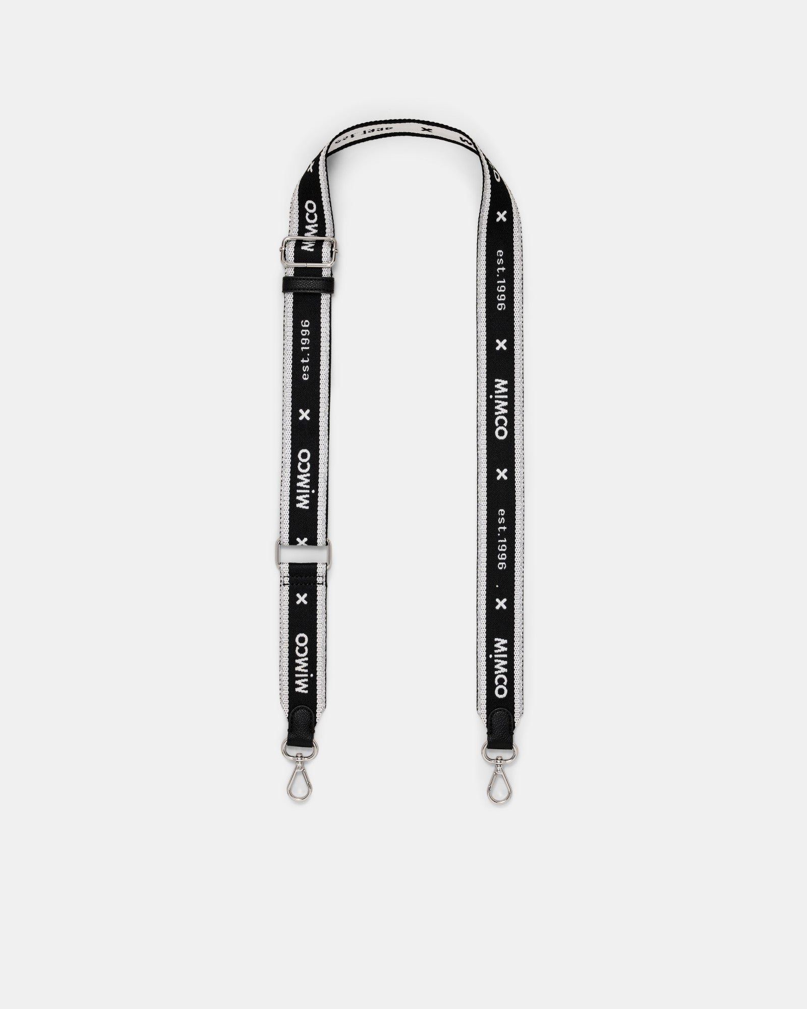 Mim 96 Webbing Bag Strap - Black Silver