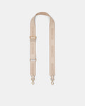 Stripe Webbing Bag Strap - Pearl