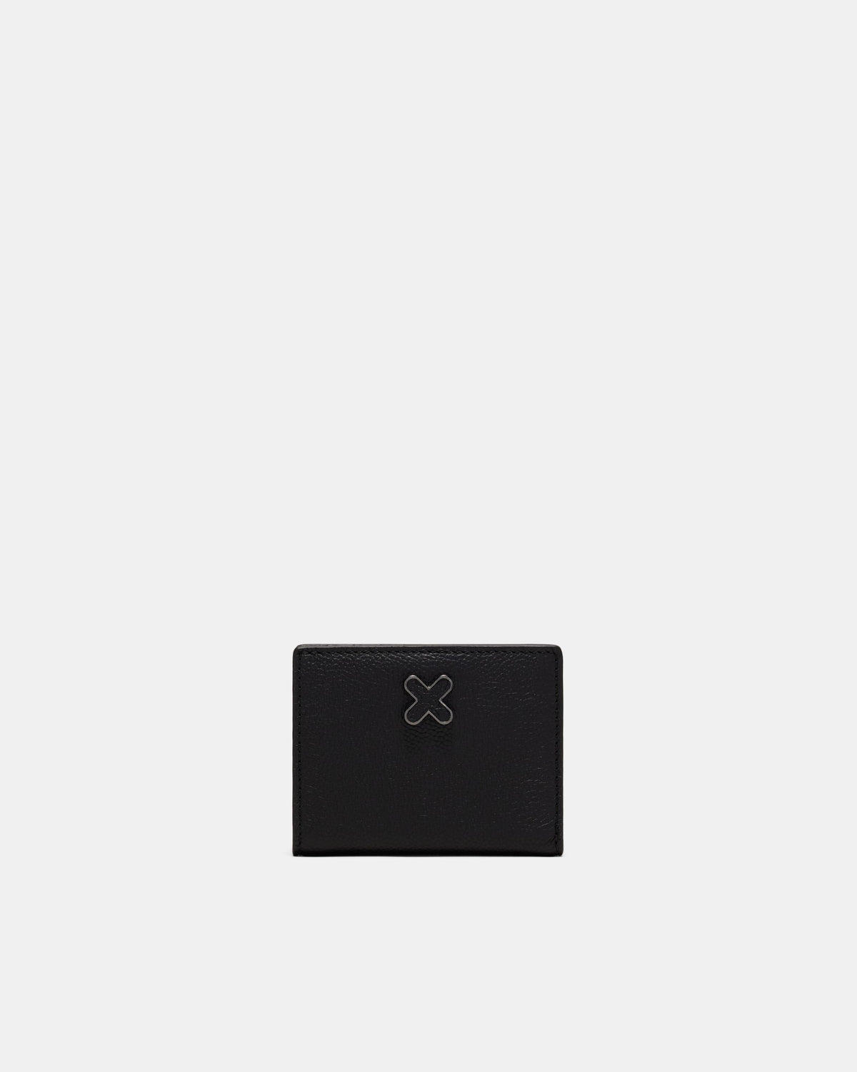 Hendrix Card Wallet - Black Gunmetal
