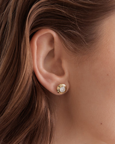 Enliven Stud Earrings - Gold
