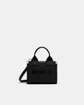 Patch Leather Micro Tote Bag - Black Light Gold