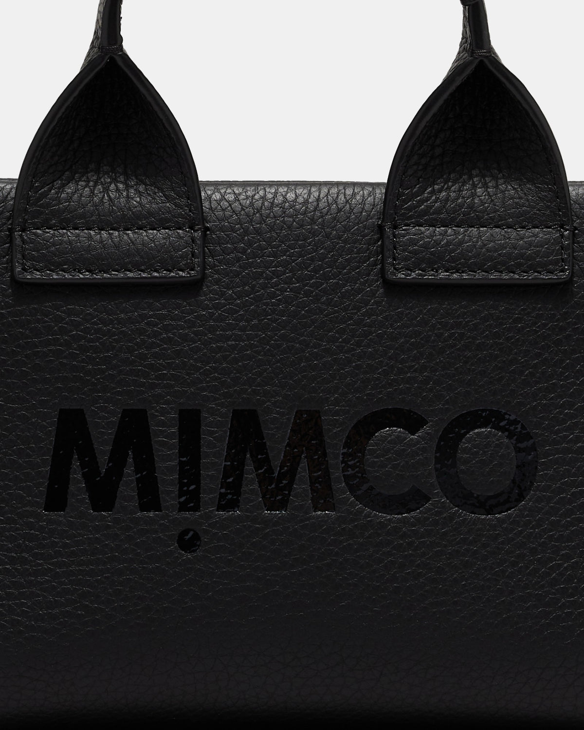 Patch Leather Micro Tote Bag - Black Light Gold
