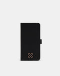 Hendrix Flip Case For iPhone 15 Pro Max - Black Rose Gold