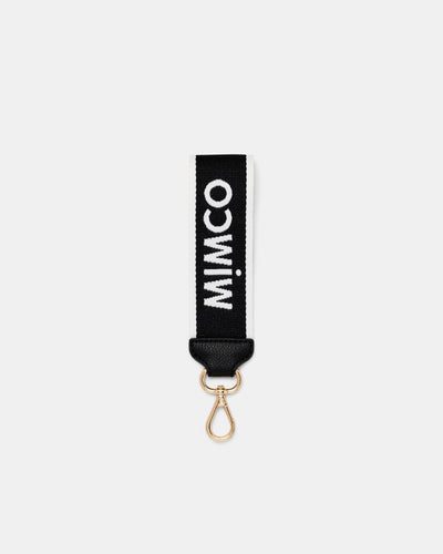 Stripe Webbing Wrist Strap - Black Light Gold