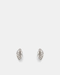 Armour Clip-On Earrings - Silver