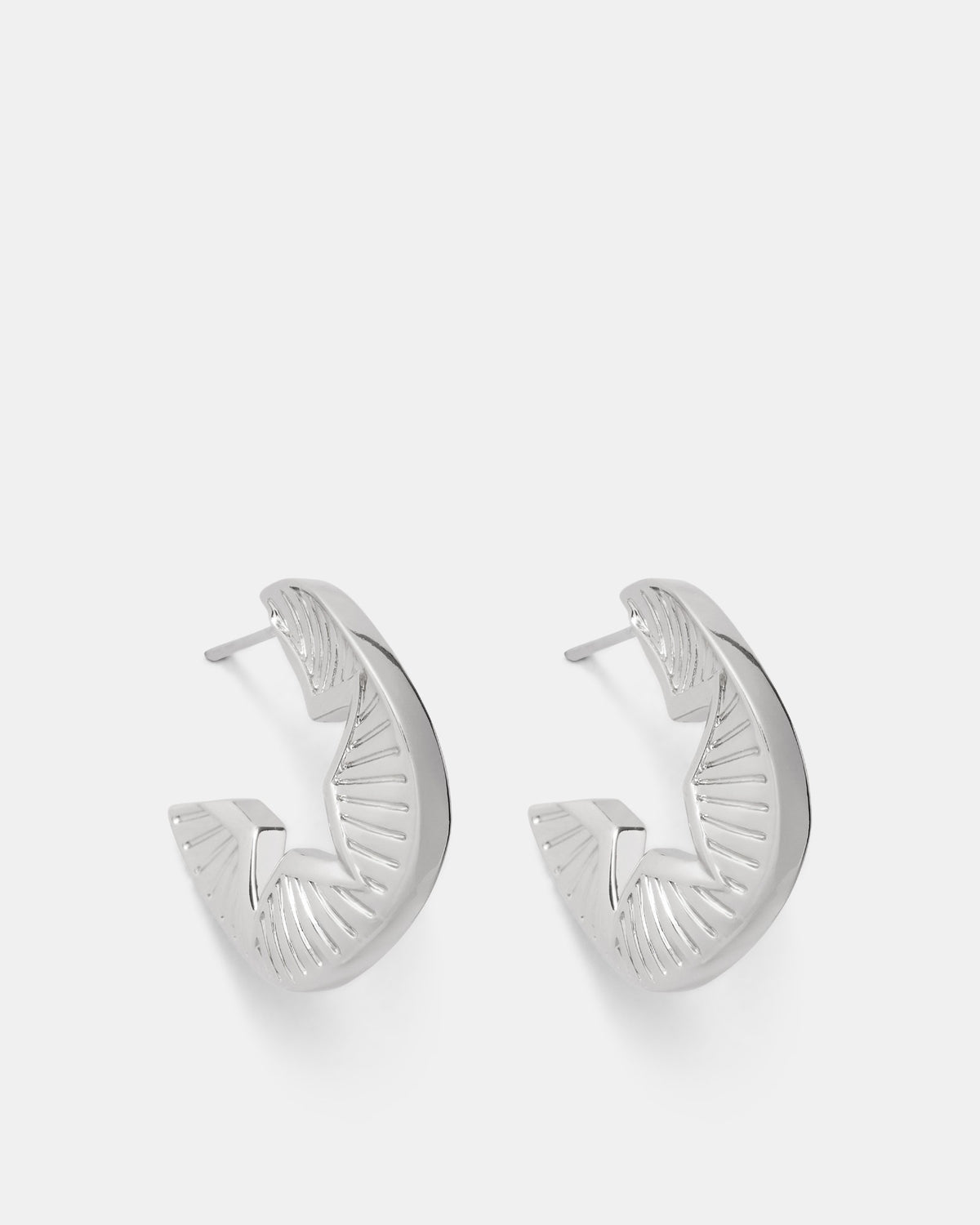 Estoile Hoop Earrings - Silver