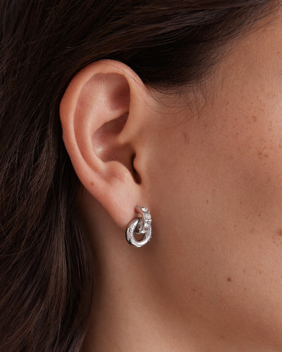Circulate Stud Earrings - Silver