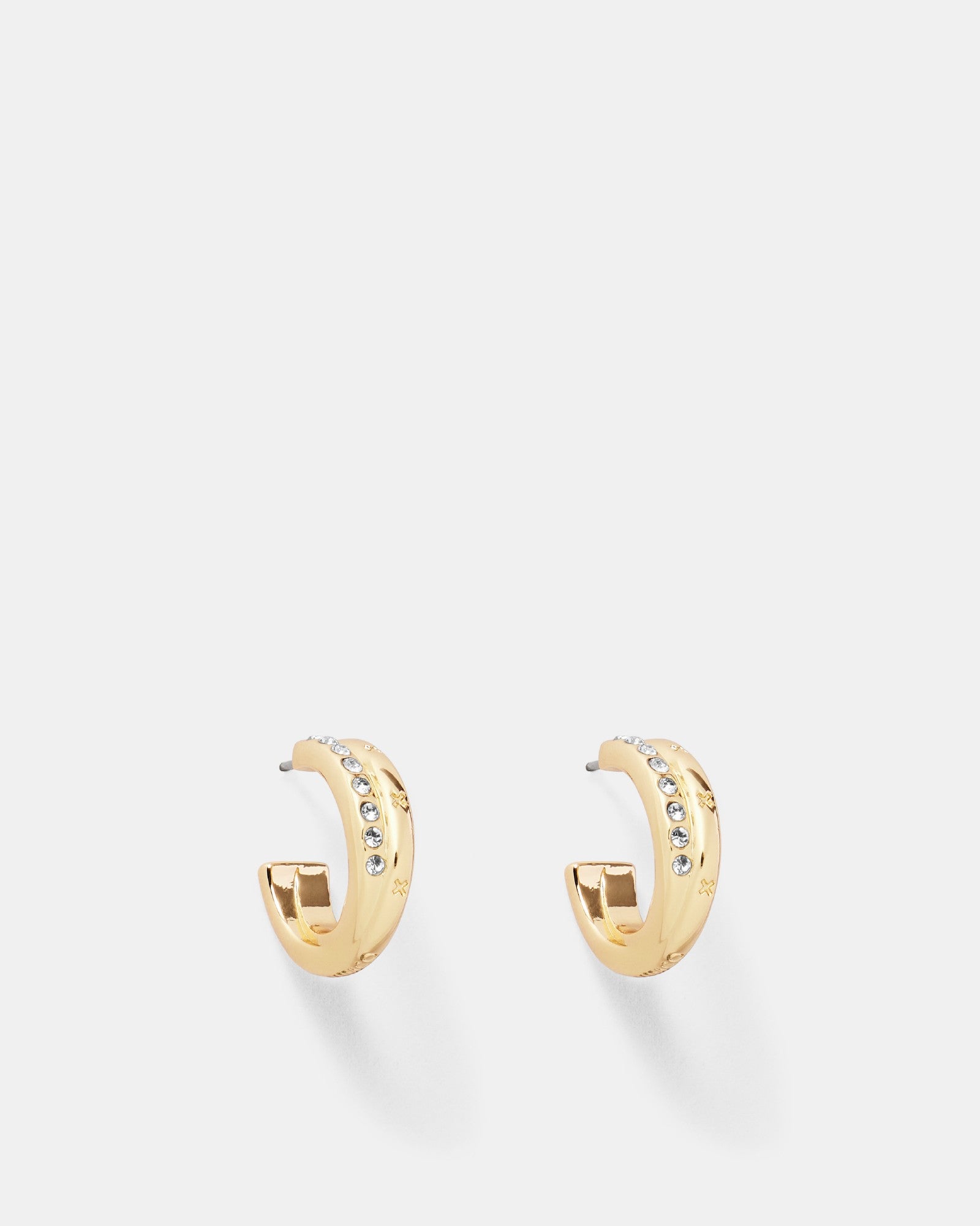 Circulate Hoop Earrings - Gold