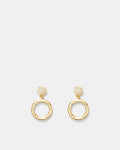 Circulate Drop Earrings - Gold