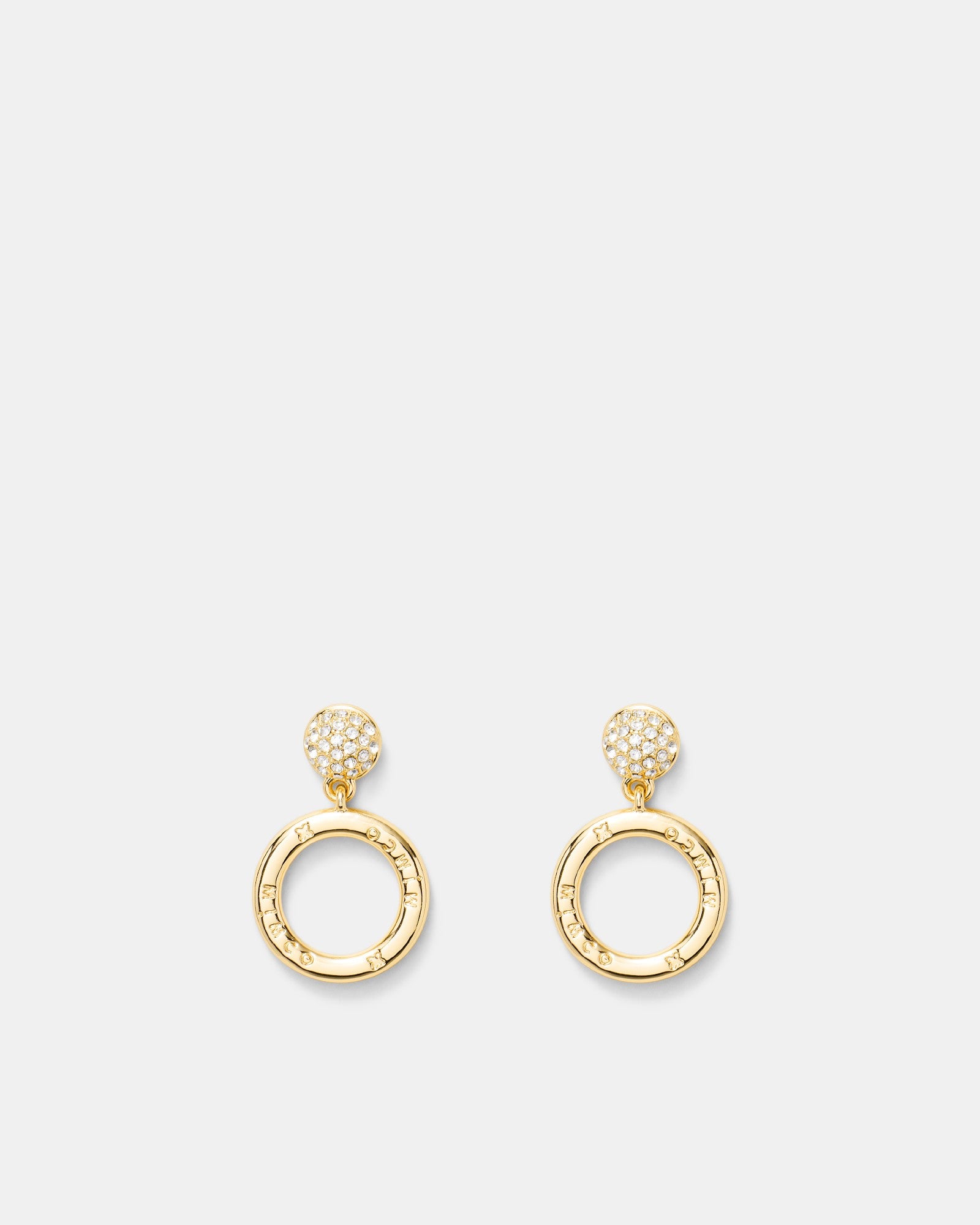 Circulate Drop Earrings - Gold