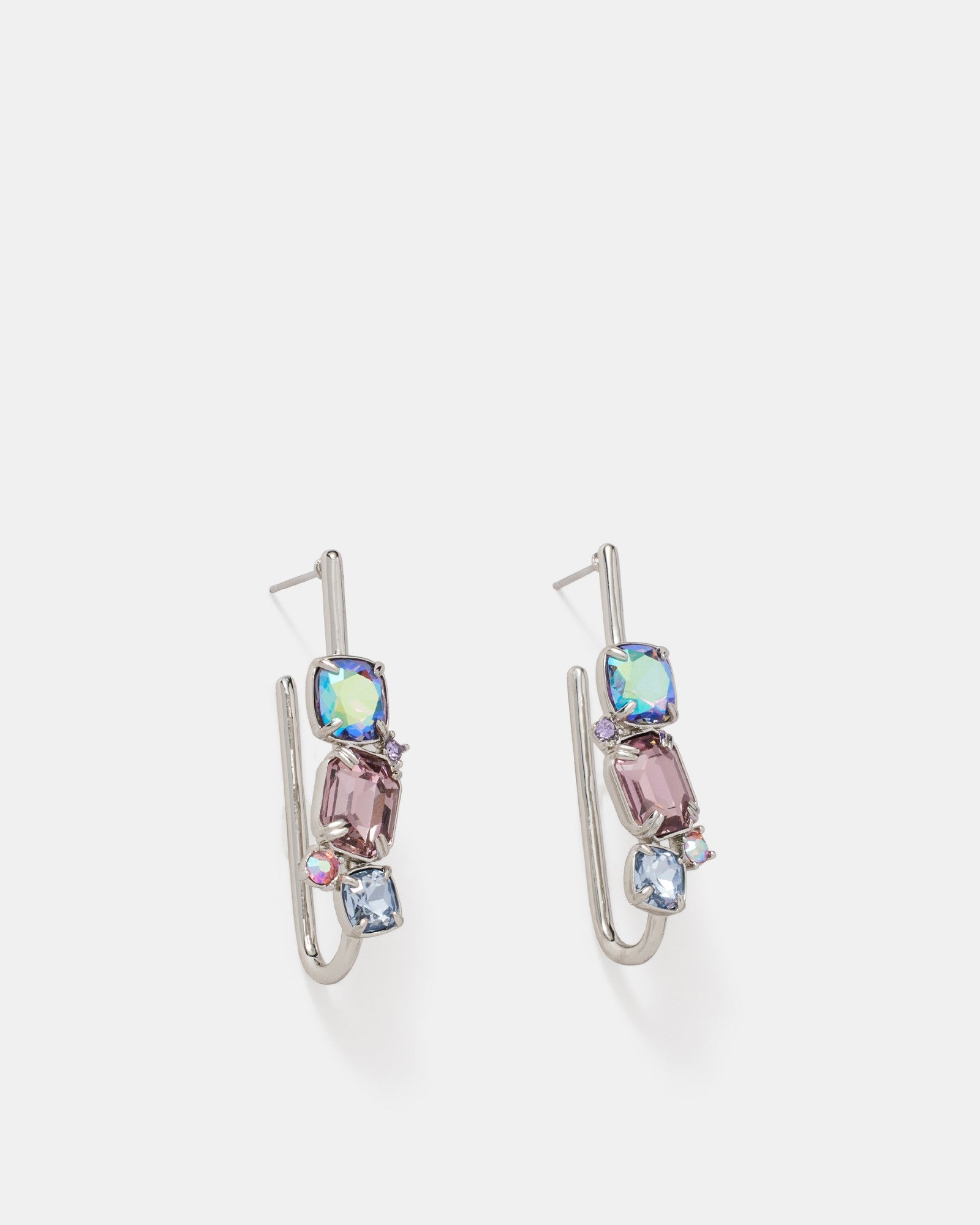 Barbarella Hoop Earrings - Galactic Purple