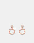 Circulate Drop Earrings - Rose Gold