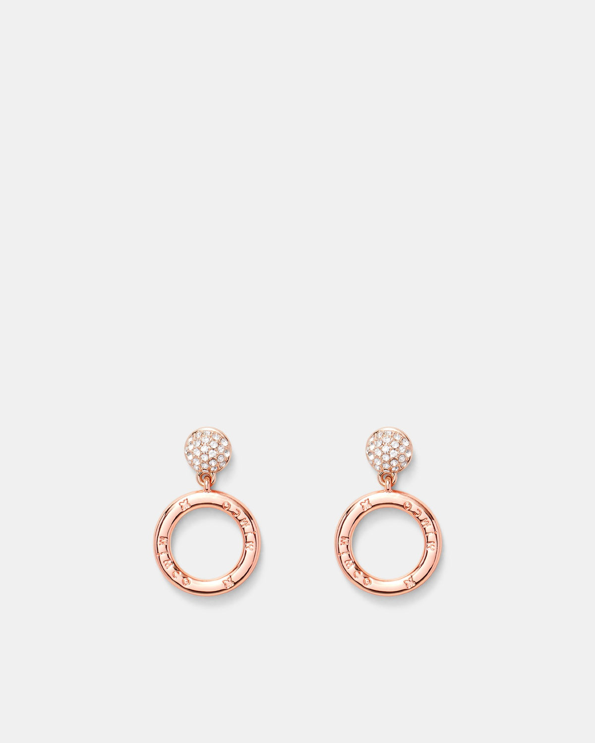 Circulate Drop Earrings - Rose Gold